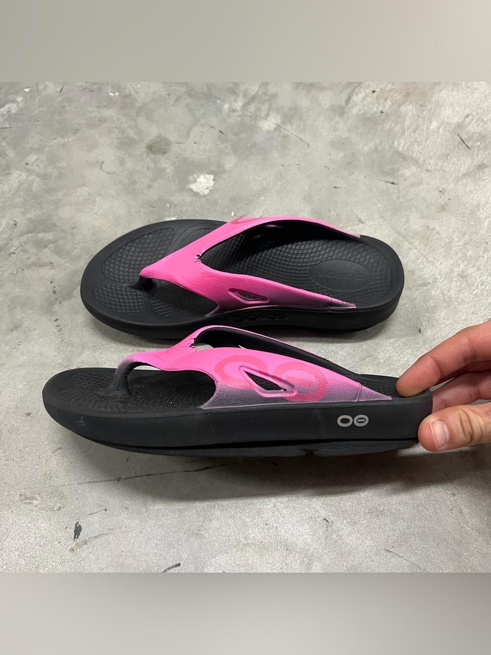 OOFOS Original Sport Sandals Sunset Tide Recovery Sandal Slippers Size M-4 W-6
